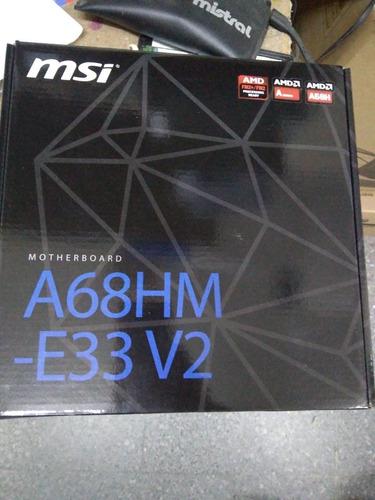 Combo Mother Msi A68hm-e33 + Micro Amd A6-7480