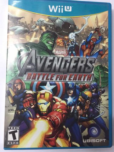 Juego Wii U Marvel Avengers Battle For Earth Cd Impecable