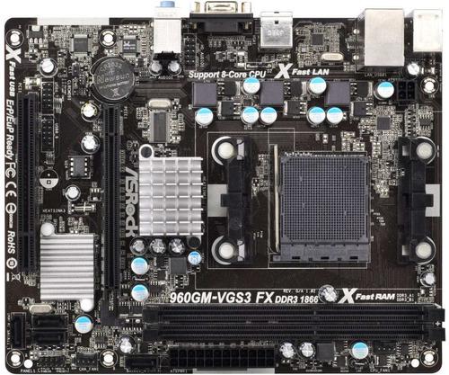 Mother Am3 Asrock 960gm-vgs3 Ddr3 X2 Pcie Outlet