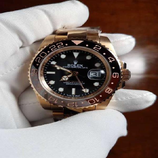 Reloj Rolex Gmt-Master II 40 mm Everose Full Dorado