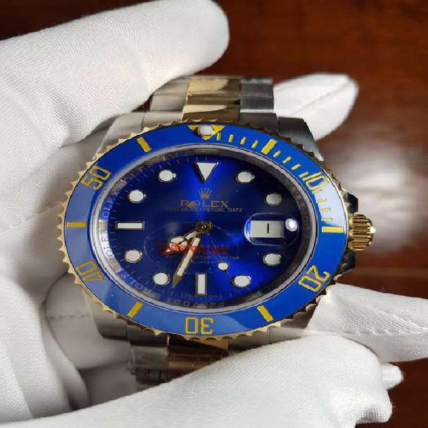 Reloj Rolex Submariner Date 40 mm Combinado Dial Azul