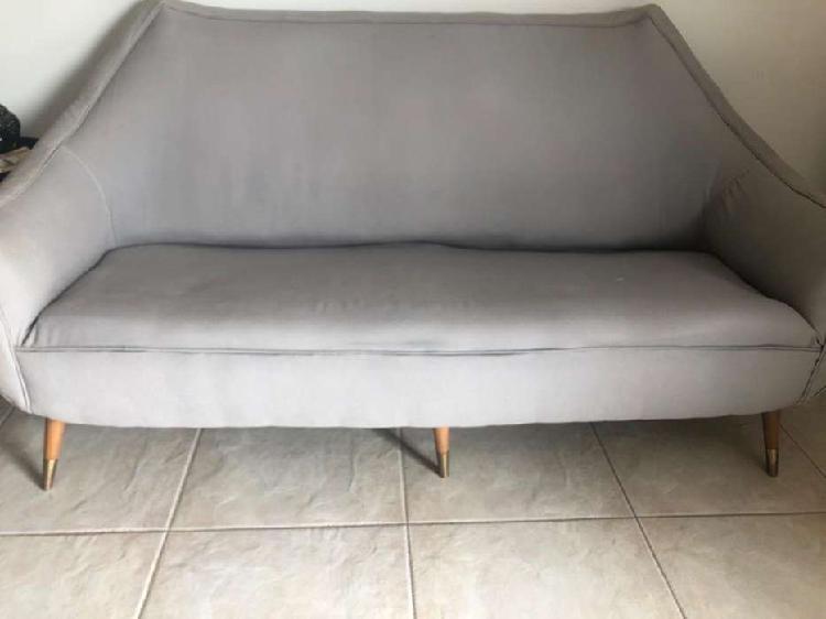 Sillon nórdico gris 160cms mercado pago