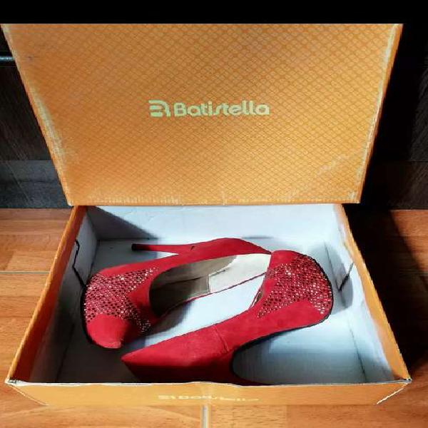 Stilettos zapatos Batistella Rojo 37