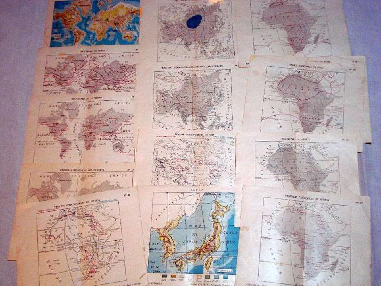 antiguos mapas coleccion estrada años 60
