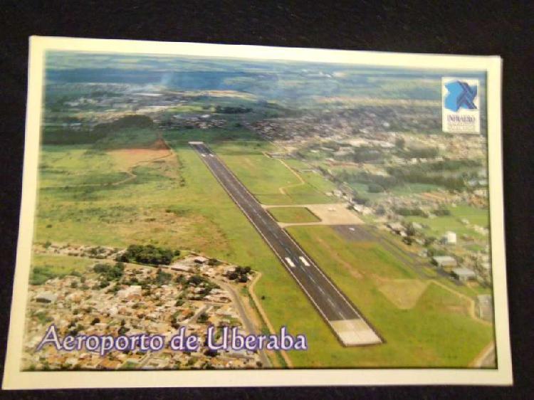 postal de brasil vista aerea del aeropuerto de uberada