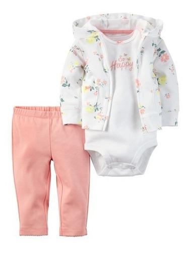 Conjunto Set Carters Floral Algodon Nena Beba