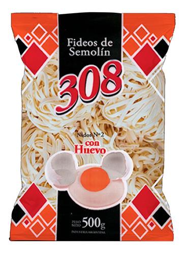 Fideos De Semola 500g Nidos 308 N°2 Con Huevo Pasta Seca