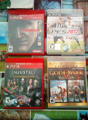 Juegos Ps3 Pes2012 God Of War Metal Gear Solid 4 Impecables