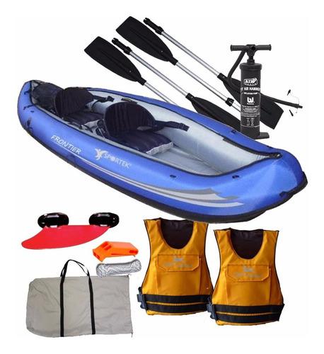 Kayak Canoa Inflable Frontier Completa 2 Persona Emp Nautica