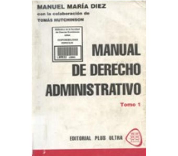 Manual Derecho Administrativo tomo 1 2 de Manuel María Diez
