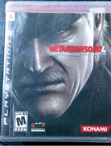 Metal Gear Solid 4 Juego Fisico Para Ps3