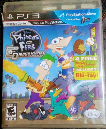 Phineas And Ferb 2nd Dimension Juego Fisico Español Ps3