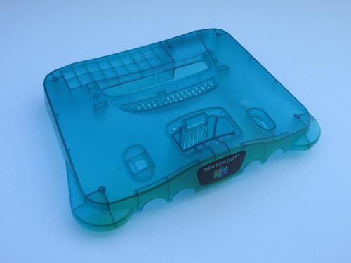 Carcasa Superior De Nintendo 64 Ice Blue - Con Detalle -