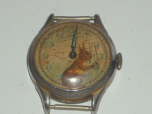 Antiguo Reloj Pulsera Cuerda Manual Muros Watch Factory 1949