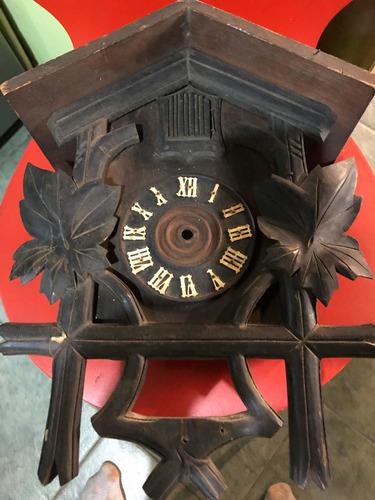 Caja De Reloj Cucú Antiguo
