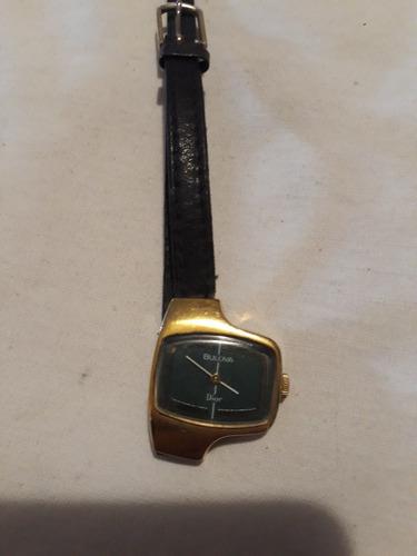 Reloj Antiguo Dior Bulova Suizo Mujer Cuerda Trabada