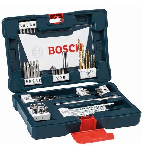 Set V-line Bosch Titanio 48 Accesorios Atornillar Perforar