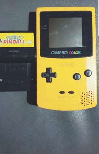 Nintendo Game Boy Color + Pokémon Pinball Juego.