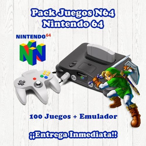 Pack 100 Juegos N64 + Emulador Para Pc. Descarga Digital!!