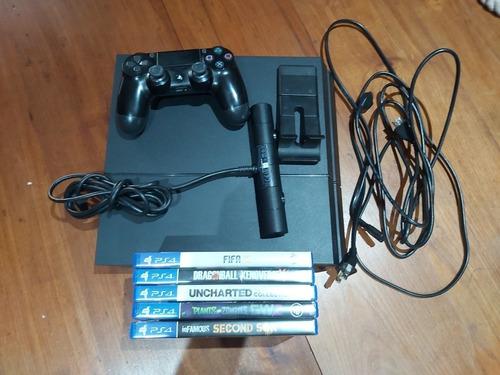 Ps4 500gb 5 Juegos Fisicos 1 Joystick Y Cámara