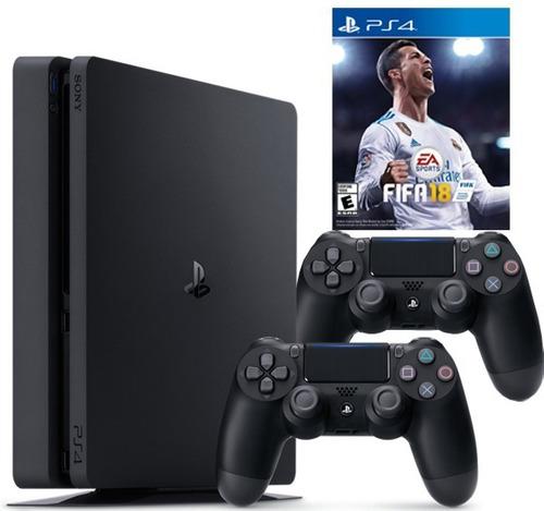 Ps4 Slim 1 Tb + 2 Joy + 4 Juegos