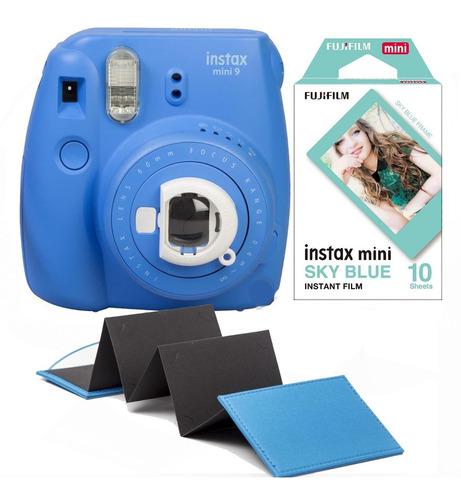 Camara Instax Mini 9 Azul Cobalto 10 Fotos Album Cuotas