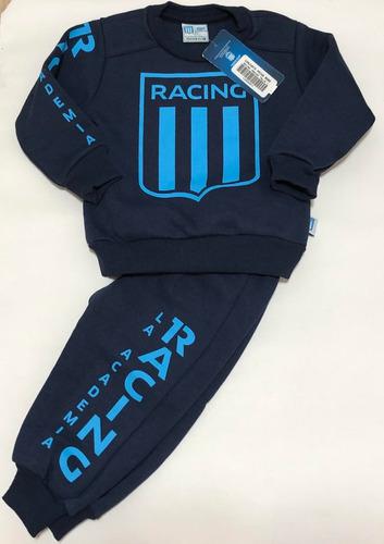 Conjunto Largo Algodon De Bebe Racing Club Producto Oficial