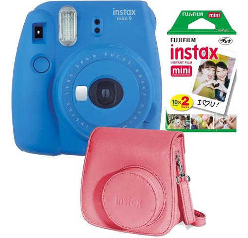 Instax Mini 9 Azul Cobalto 20 Fotos Carterita