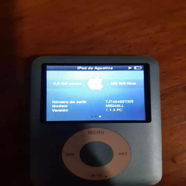 Ipod nano 3ra generación de 7 gb