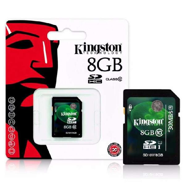 Memoria Sd Hc Kingston Clase 10 8GB Original
