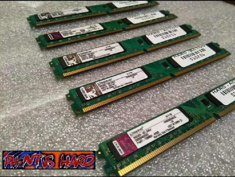 Memorias Ram 2gb DDR2 Kingston 800mhz - Selladas - Para Pc