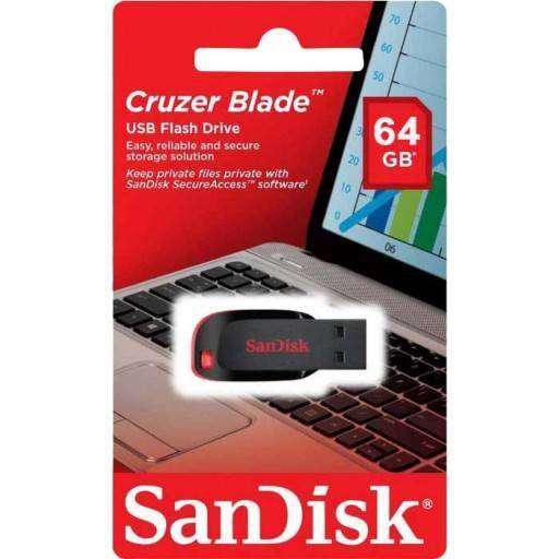 Pendrive 64gb Sandisk Cruzer Blaze