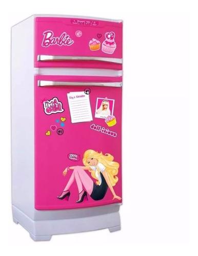 Heladera Barbie Original Tv Con Accesorios Lelab