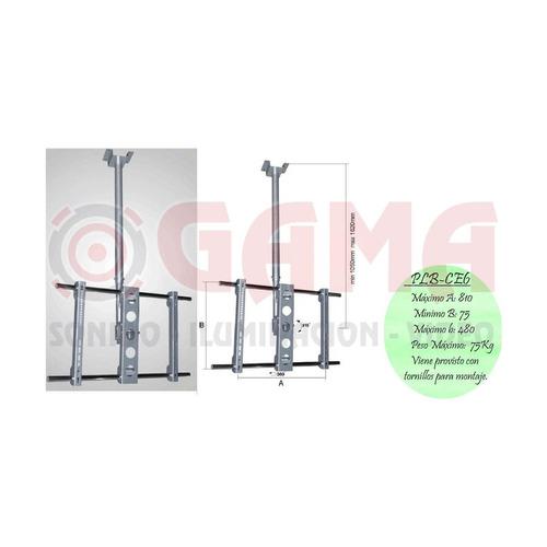 Soporte Lcd Plasma Techo Angulo Reg. 15° Y Giro 360° 37 A