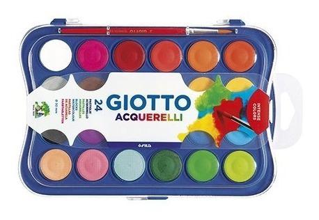 Acuarelas Grandes Giotto X24colores Est/plastico Microcentro