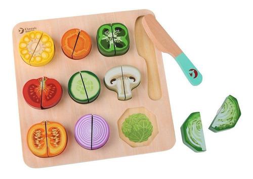 Classic World Puzzle De Frutas O Verduras Cortables C/abrojo