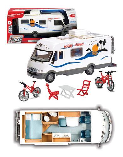 Camioneta Holiday Camper Dickie Toys Con Accesorios