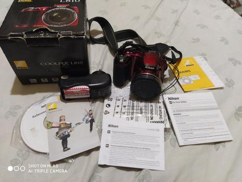 Nikon Coolpix L810+memoria+2 Juegos De Pilas+cargador+caja