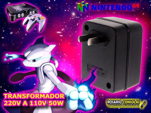 Transformador 110v A 220v 50w Nintendo 64 Nuevo Rosario