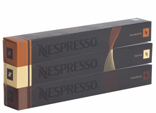 20 Capsulas Nespresso Variations Vainilla Chocolate Caramelo