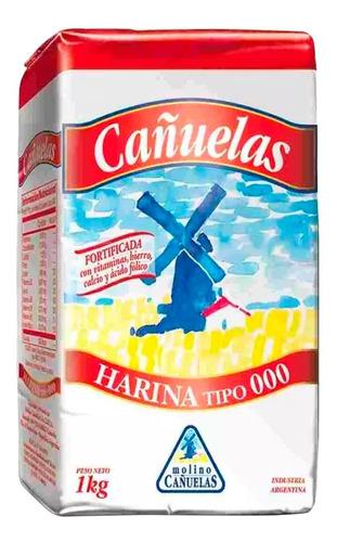 Harina Cañuelas 000 1 Kg Panaderia Postres Caja X10 Pack