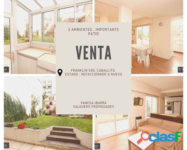 Impresionante 3 ambientes tipo casa I Importante espacio