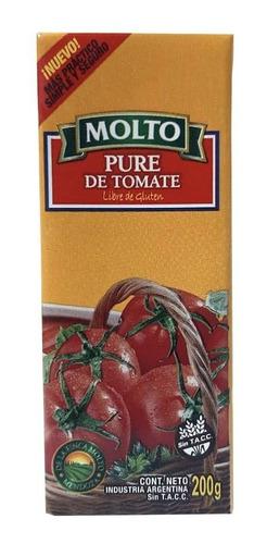 Pure Tomate Molto 200gr Pastas Lasañas Comida Libre Gluten