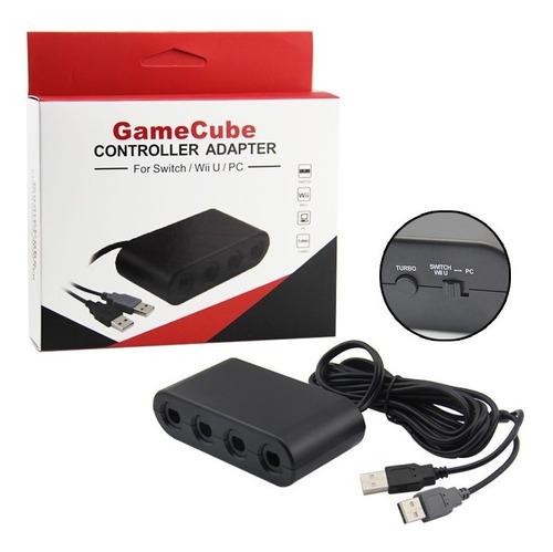 Adaptador 4 Joystick De Gamecube A Nintendo Switch Wii U Pc