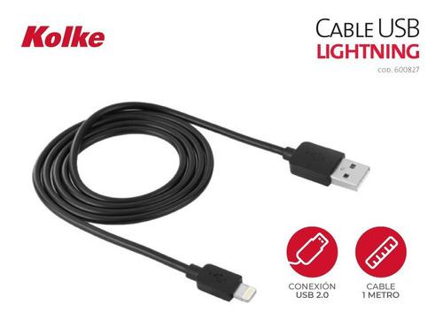 Cable Kolke Lightning Para iPhone 1 Mts -franecdvirgen