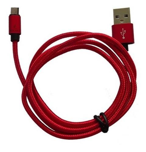 Cable Micro Usb Mallado Resistente Calidad Premium Hikari