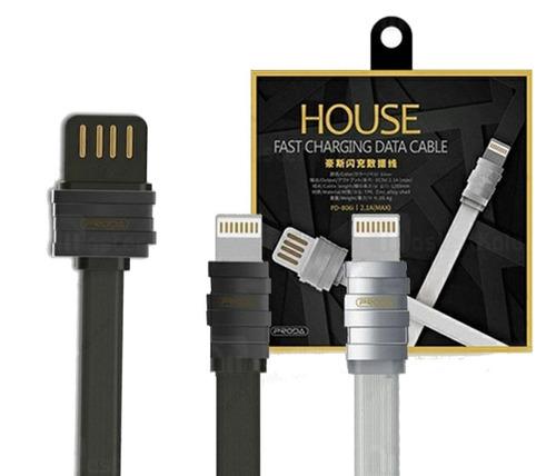 Cable Usb Datos Rapida Premium Proda iPhone 8 Plus Max 2.1a