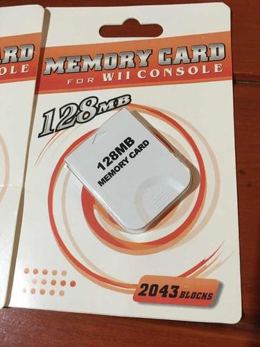 Memory Card Para Nintendo Wii Y Game Cube De 128mb