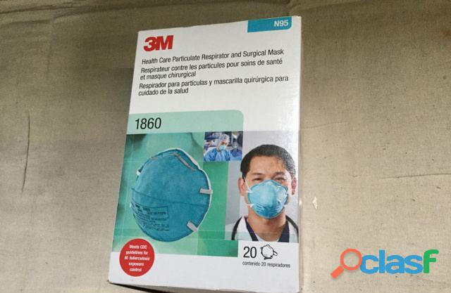 Tenemos 3M N95 y Earloop Triple Layer Filtration Face Masks