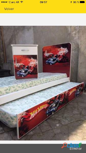 Cama infantil cars Minnie Spiderman